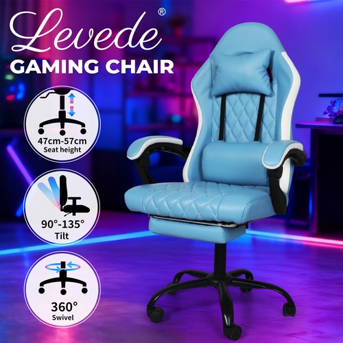 Levede office desk chair - office, pu