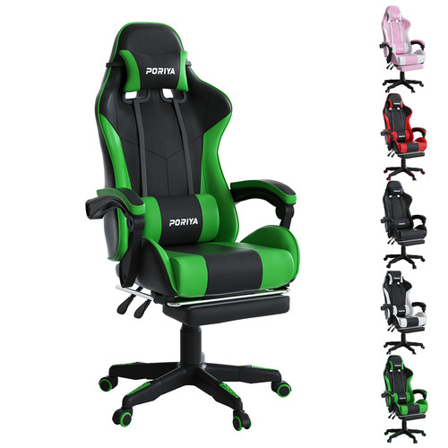 Gaming chair footrest - chair, w/